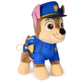 PAW Patrol: Search & Rescue Chase Plush Toy with Flashlight Accessory for Kids 3+