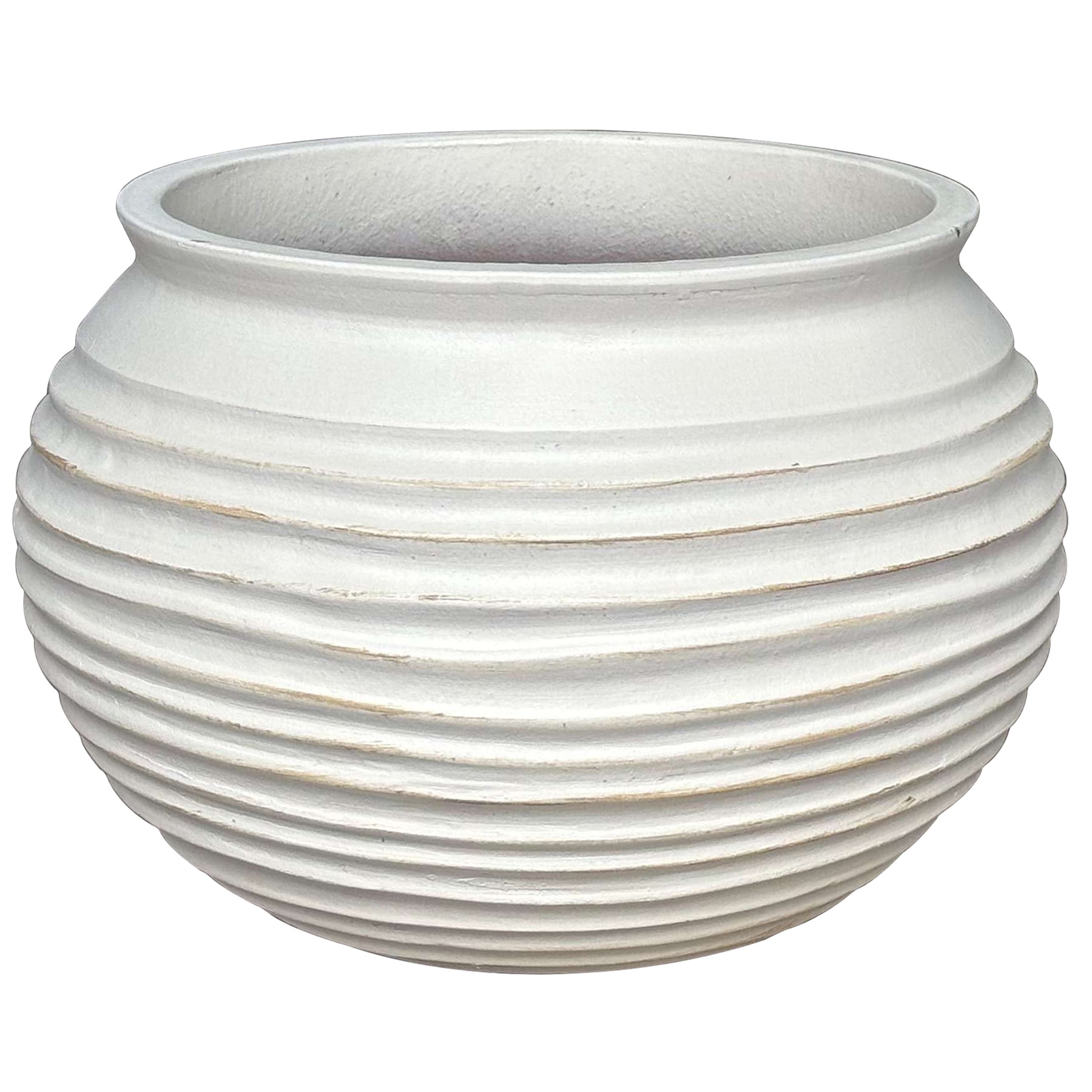 Better Homes & Gardens Dune 10 in White Ceramic Planter
