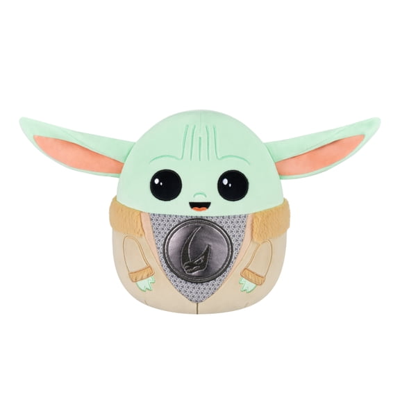 Squishmallows Official Plush 10 inch Star Wars Grogu in Beskar Armor - Childs Ultra Soft Stuffed Animal Toy