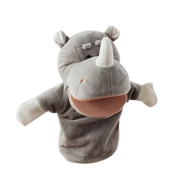 10Inch Cartoon Animal Hand Puppet with Movable Mouth for Interactive Play, Parent-Child Storytelling and Imaginative Role-Playing