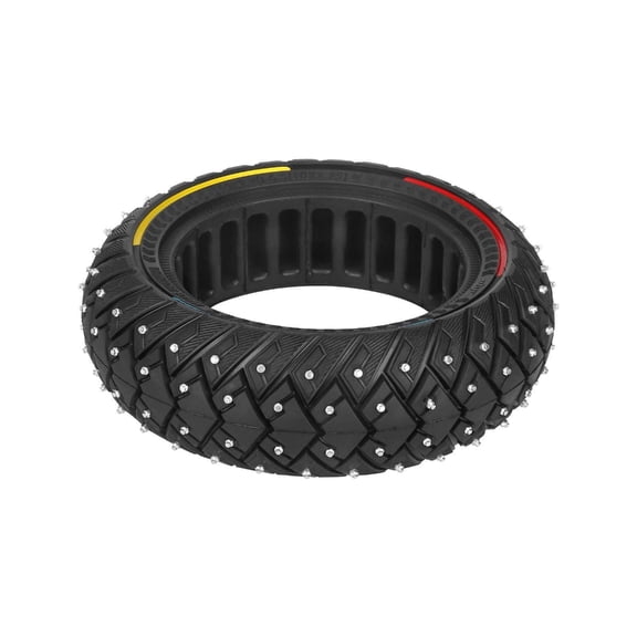 10Inch Electric Scooter Wheel Replacement Accessory for Scooter, Snow Electric Scooter Solid Tire with Antislip Screws