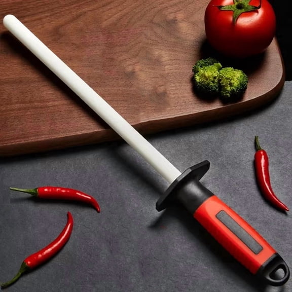 10Inch Sharpening Rod Ceramic Sharpener Sharpening Steel Quickly Sharpening System Professional Kitchen Tool