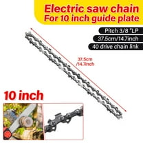 10Inch Steel Chainsaw Chains 3/8 Pitch LP Logging Saw Chain Electric Chainsaws Accessory Chains Replacement