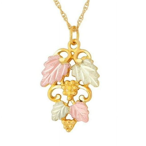 10K & 12K Ladies Pendant, Tri Color Gold