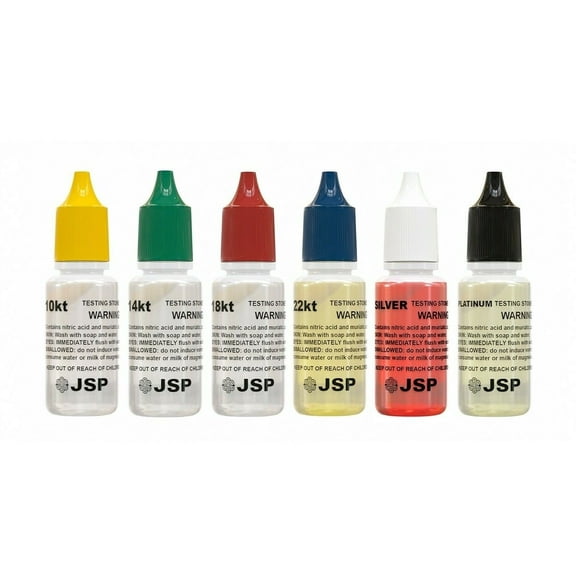 10K 14K 18K 22K 24k PLATINUM GOLD SILVER TEST ACID TESTING TESTER KIT JEWELRY