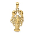 thumbnail image 1 of 10K 2-D Textured Maine Lobster Charm, 1 of 1