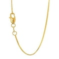 thumbnail image 1 of 10K 22" Yellow Gold 0.8mm Shiny Box Chain with Lobster Clasp, 1 of 5