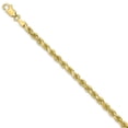 thumbnail image 1 of 10K 3.5mm Diamond-Cut Rope Chain 7  inches, 1 of 3