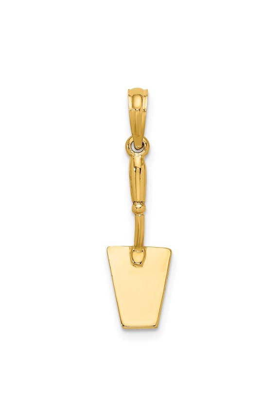 Finest Gold 10K 3-D Concrete Tool Spatula Charm