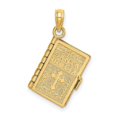 thumbnail image 1 of 10K 3-D Moveable Santa Biblia Book & Spanish Bible Charm, 1 of 1