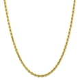 thumbnail image 1 of 10K 4mm Diamond-Cut Rope Chain, 1 of 4