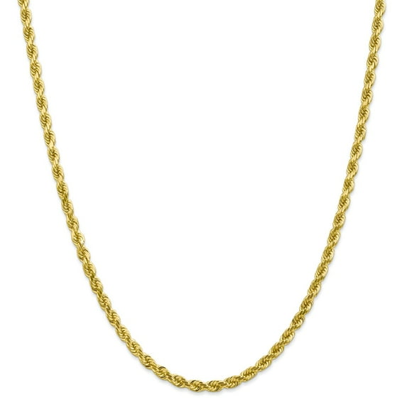 10K 4mm Diamond-Cut Rope Chain