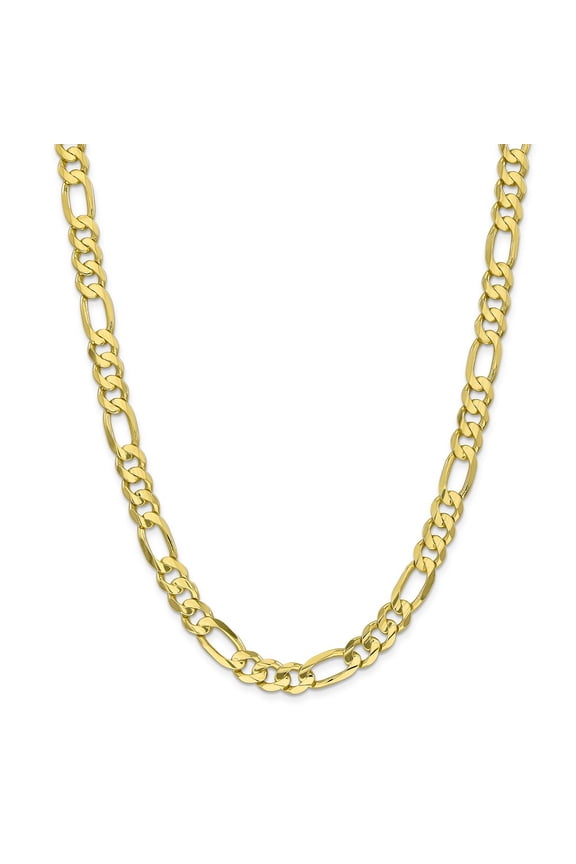 10K 8.75mm Light Figaro Chain