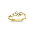 thumbnail image 1 of 10K CZ Double Heart Ring, 1 of 3