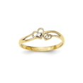 thumbnail image 1 of 10K CZ Double Heart Ring, 1 of 3