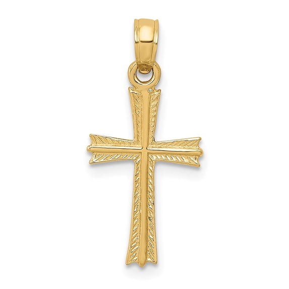 10K Cross Pendant Yellow Gold