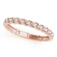 thumbnail image 1 of 10K Diamond Wedding Lightweight Band In Solid Rose, White & Yellow Gold ( 0.15 Carat ), 1 of 2