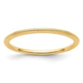 thumbnail image 1 of 10K Gold 1.2 mm Bead Stackable Band, Yellow - Size 8, 1 of 1