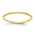 thumbnail image 1 of 10K Gold 1.2mm Half Round Satin Stackable Band - Size 6.5, 1 of 3