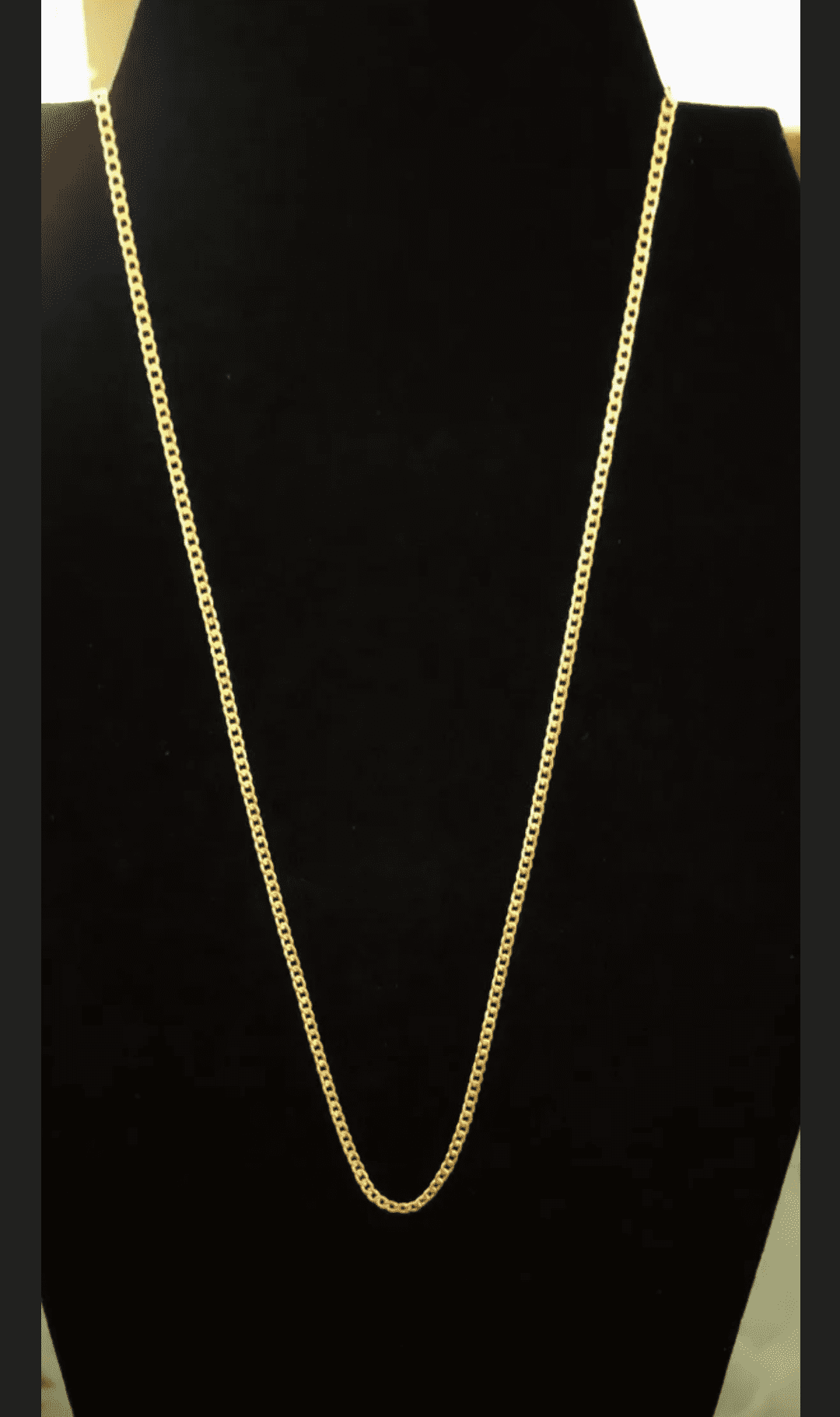 10K Gold 20 inch Cuban Link Necklace