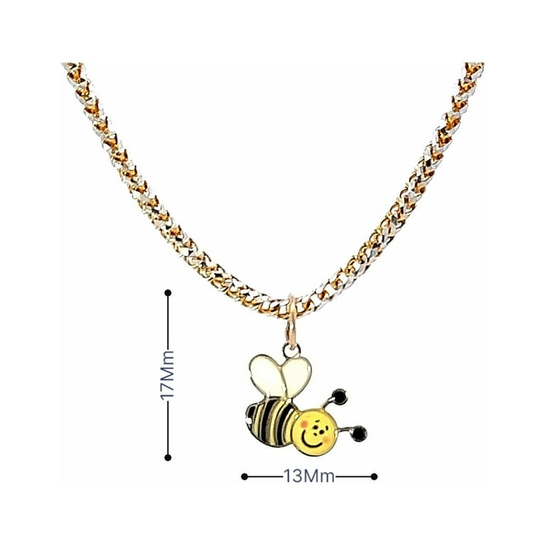 Metal Bee Charms Gold