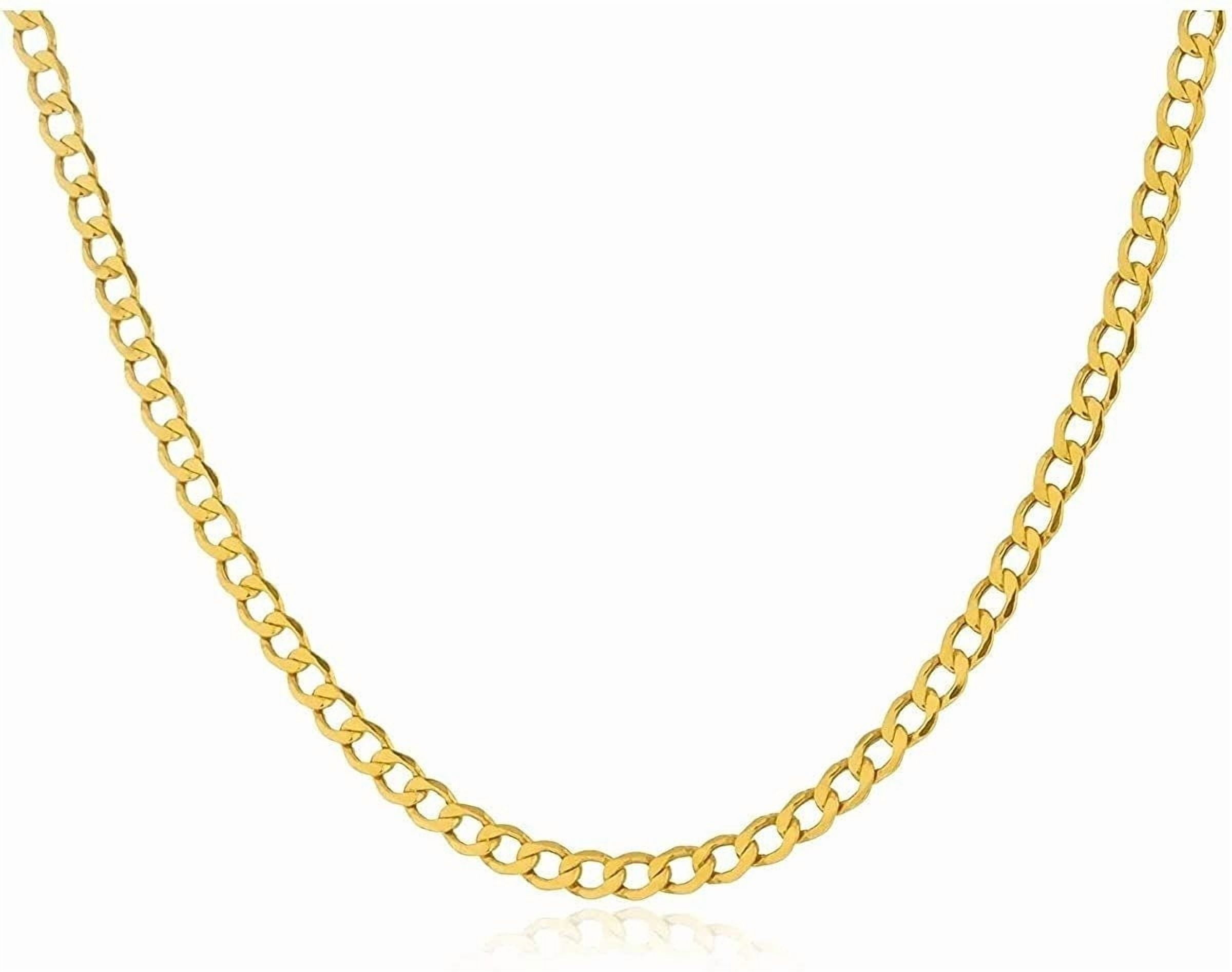 10K Gold Chain, 5 mm, Necklace, 18 Inches