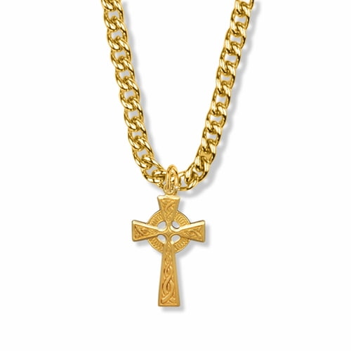 10K Gold Filled Celtic Knot cross crucifix Necklace Celtic Celtic cross crucifix Comes with a 24'' Chain Necklace in a deluxe velvet box