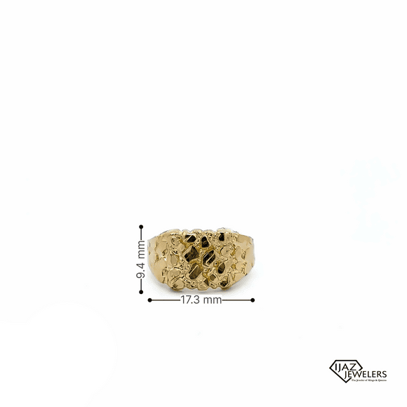 10K Gold Nugget Ring