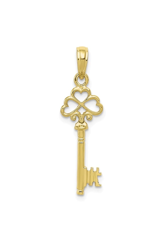 10k D/C Filigree Cross Pendant