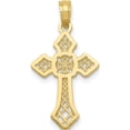 thumbnail image 1 of 10K Gold Polished Cross WLace Center and Arrow Tips Pendant Yellow Material Primary Beautiful Treasure-worthy Romantic Designed for those who cherish timeless beauty, 1 of 4