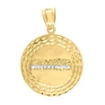 thumbnail image 1 of 10K Gold Two-Tone Diamond-Cut Mens Last Supper Religious Charm Pendant, 1 of 1