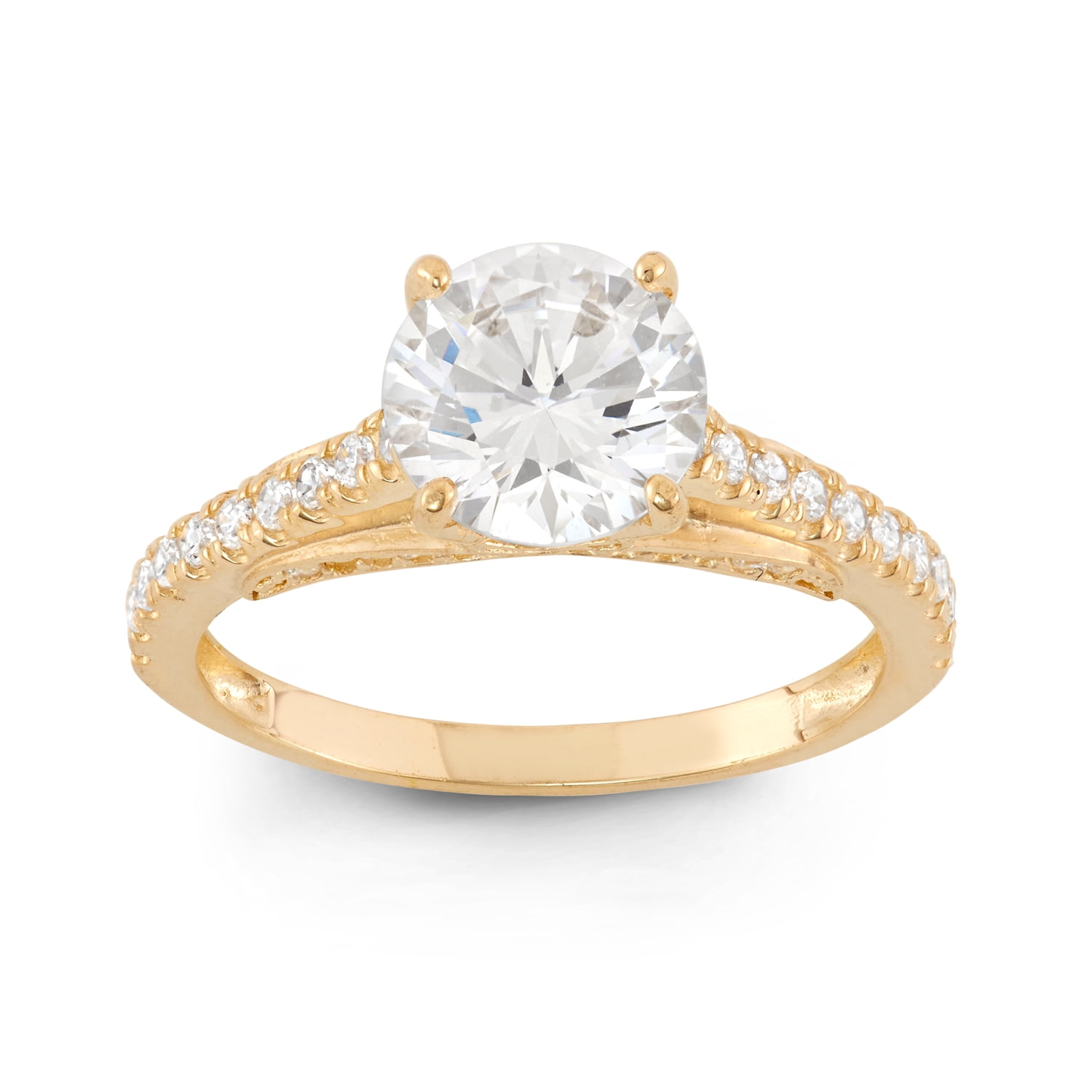 10K Gold cz bridal ring - Walmart.com