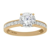 JORDAN BLUE NYC 10K Gold cz bridal ring