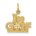 thumbnail image 1 of 10K I Heart Golf Charm, 1 of 1