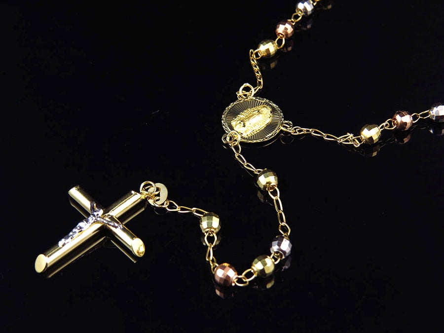 10k Rosary Bead Necklace 2024 | scsanantonio.com
