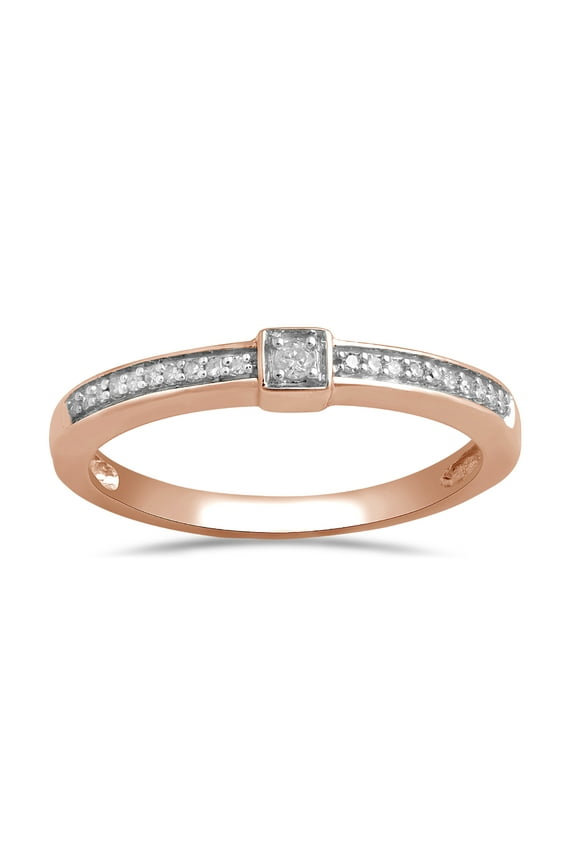 10K PG White Diamond Fashion Ring