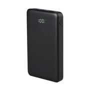 onn 10,000 mAh Portable Power Bank with Fast Charging Output 20W, Dual USB-C ports, USB port, LED Digital Display, Black - Compatible with iPhone, iPad, AirPods, Samsung Galaxy, Note, Pixel & More