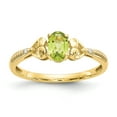 thumbnail image 1 of 10K Peridot Diamond Ring in 10k Yellow Gold - Size 7, 1 of 3