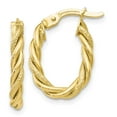 thumbnail image 1 of 10K Polished and Textured Gold Earrings, 1 of 4