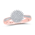 thumbnail image 1 of 10K ROSE GOLD ROUND DIAMOND CIRCLE RING 1/4 CTTW, 1 of 1