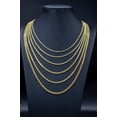thumbnail image 1 of 10K Real Semi Solid Gold Franco Chain Necklace and Bracelets, 1.8mm - 4mm Real 10K Yellow Gold Franco Chain,10k Gold Franco Chain (Width:1.8mm; Necklace length:20;), 1 of 10