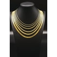 thumbnail image 1 of 10K Real Solid Gold Bismarck Chain Necklace, Bismark Necklace, 10k gold Bizmark Necklace, Mothers Day Gift (Width:1.6mm; Necklace length:22;), 1 of 5