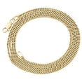 thumbnail image 1 of 10K Real Yellow Gold 1.5MM Hollow Franco Box Link Chain Necklace 28 Inches, 1 of 6