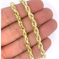 thumbnail image 1 of 10K Real Yellow Gold 5mm Necklace Gold Rope Chain, 1 of 6
