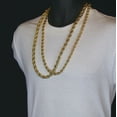 thumbnail image 1 of 10K Real Yellow Gold 6mm Necklace Gold Rope Chain, 1 of 5