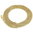 thumbnail image 1 of 10K Real Yellow Gold Mens / Ladies 2.50 MM Round Box Chain Necklace 26 Inch, 1 of 5