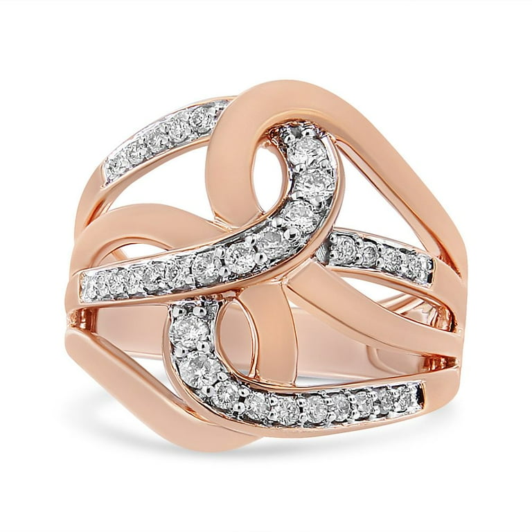 Rose gold 2024 cocktail rings