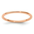 thumbnail image 1 of 10K Rose Gold 1.2mm Half Round Polished Stackable Band Size 4.5, 1 of 6