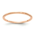 thumbnail image 1 of 10K Rose Gold 1.2mm Half Round Satin Stackable Band - Size 5, 1 of 3