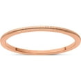 thumbnail image 1 of 10K Rose Gold 1.2mm Milgrain Stackable Band (Size 7.5) Made In United States 1stk19-120r-7.5, 1 of 5